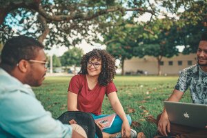 Studentsoutside